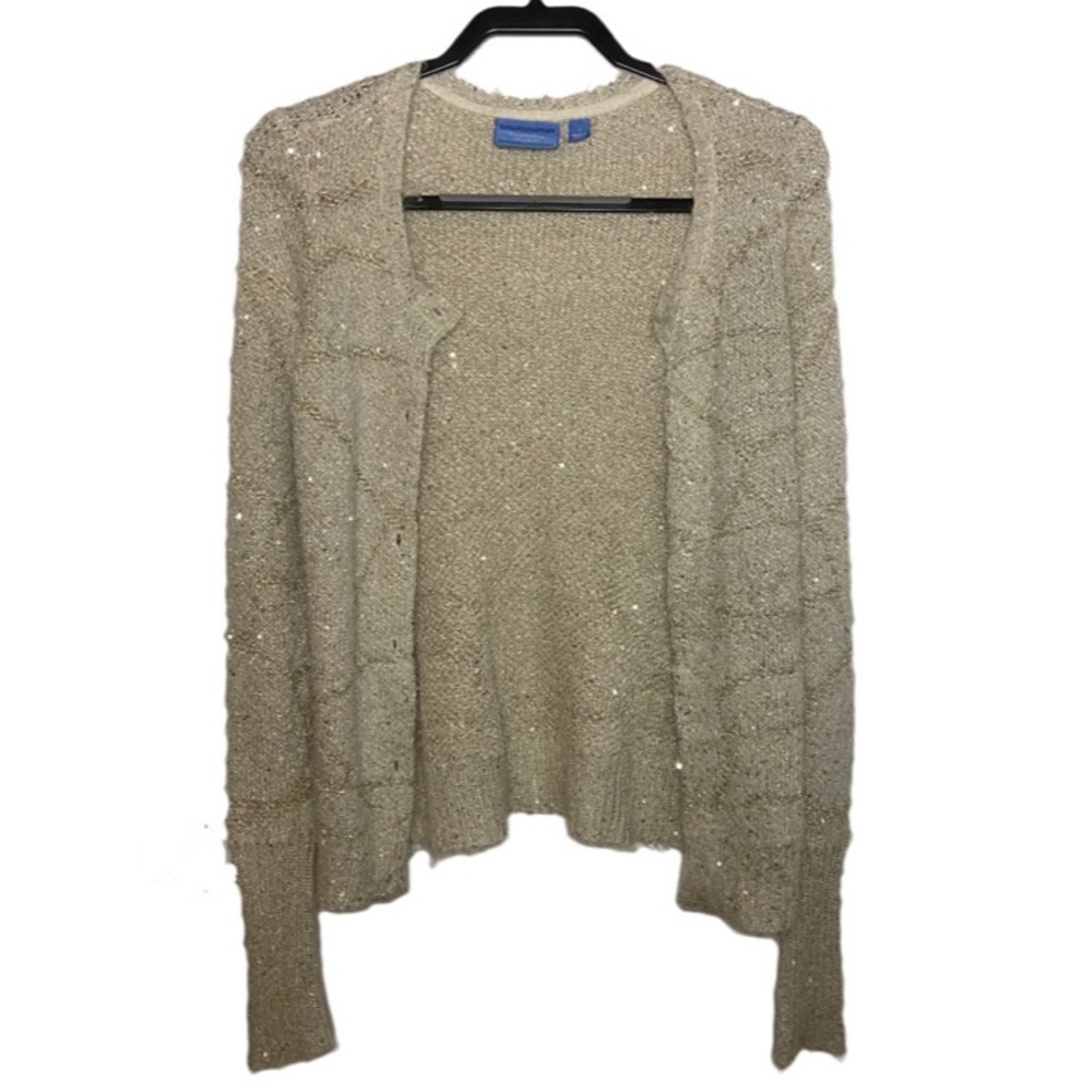 Loose fitting patterned cardigan